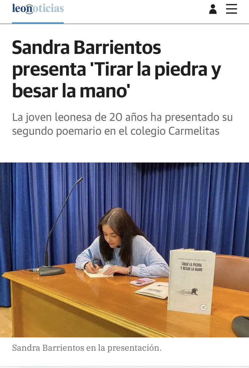 azul_vp's tweet photo. ORGULLOSA de ti @SaandraB22 por ser TU 😘 GRACIAS
No pierdas la “muchosidad” ❤️
Escalar el  “Everest” no es fácil ,aunque siempre se puede “Tirar la piedra y besar la mano”
#sandrabarrientosdelvalle #tirarlapiedraybesarlamano #leonesp #editorialeuropa @leonoticias_ https://t.co/WHVRBgSUOZ