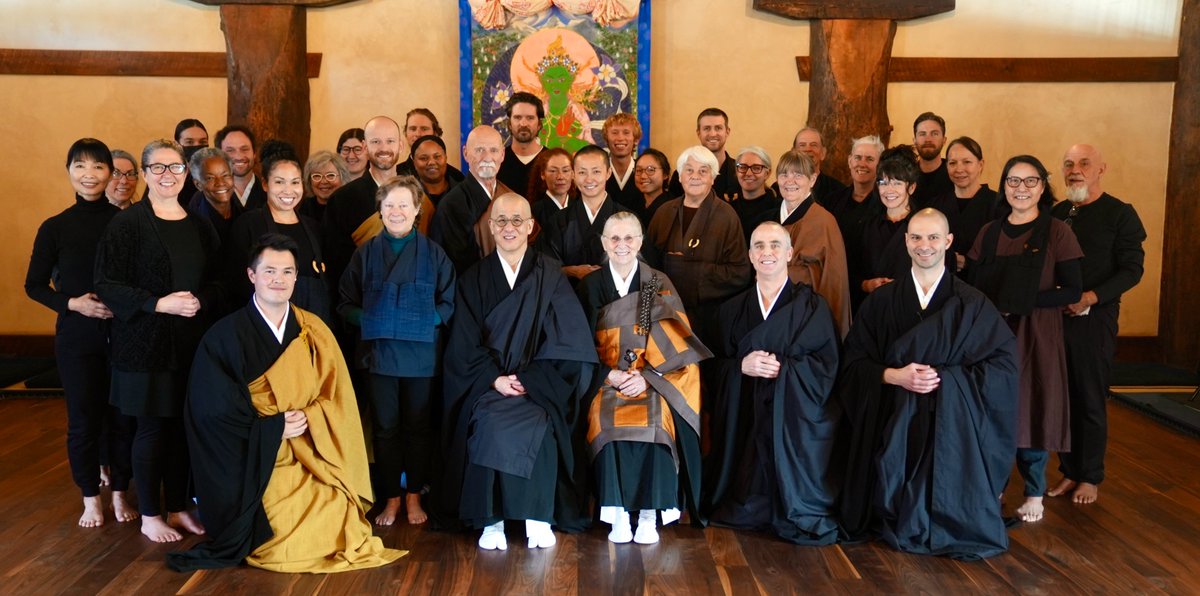 Wonderful tokudo ceremony for Dr. Tony Soen Back at Upaya Zen Center.