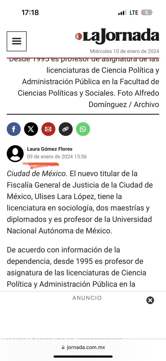 luis_gj's tweet photo. ¡No es broma! 🚨

Ayer, Ulises Lara López tenía solamente Licenciatura en Sociología. 

Ayer, toma el control de la Fiscalía de la CDMX, y hoy amanece como Licenciado en Derecho. 

¡De ese tamaño la corrupción de Morena!

Avísenles que el título debe tener 10 años de antigüedad. A ver si ya mañana sale corregido en el Registro Nacional de Profesionistas. 

🤦🏻🤦🏻🤦🏻🤦🏻🤦🏻🤦🏻