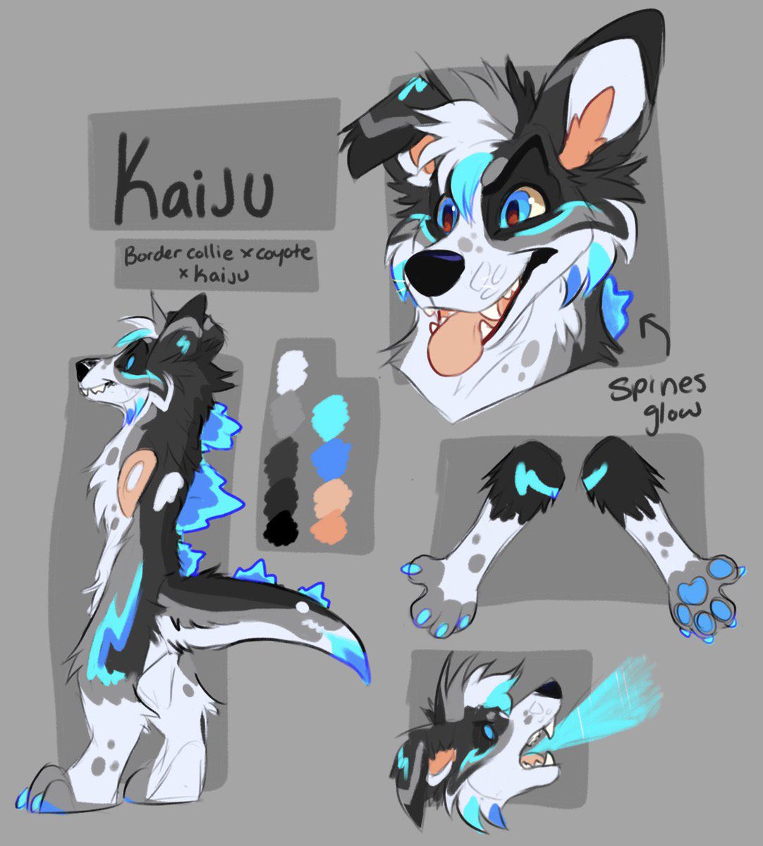 Slumberyote's tweet image. I made my boy at the end of 2020 on a whim and they ended up being the sona I connected with the most. I wish I had more time to draw him. Left was his first ever concept. Right was a ref from last year!