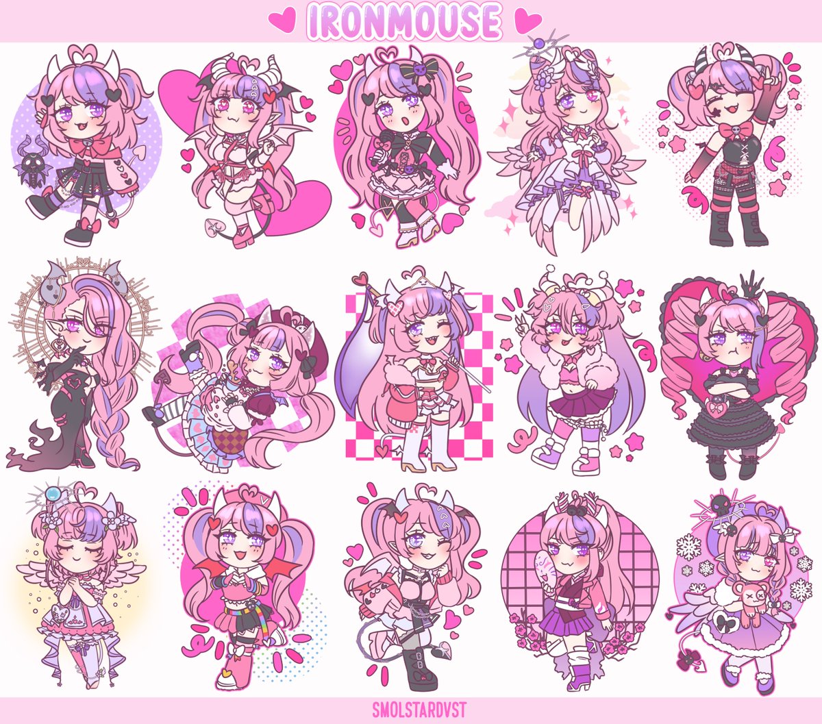 smolstardvst's tweet photo. Happy Birthday to the Demon Queen 🩷😈✨

#ironmouseart https://t.co/CGrC6koTTP