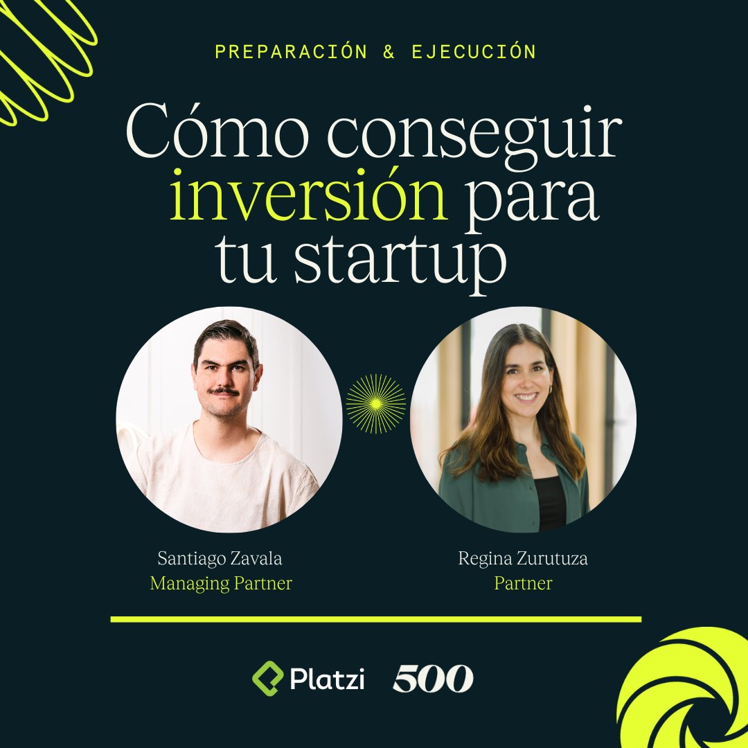 ¿Estás planeando salir a levantar capital este 2024? 🔥 💪

Regina Zurutuza y Santiago Zavala realizaron un curso en Platzi en el que aprenderás cómo prepararte antes de salir a levantar capital, como ejecutar y mucho más. 🤩

Conoce más aquí: 👉 platzi.com/cursos/inversi…