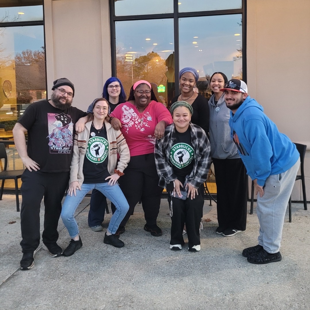 AAAAAAND ANOTHER!

Congratulations to the partners of the Starbucks at Sherwood store in Baton Rouge, LA, who just WON their union tonight!!!!!