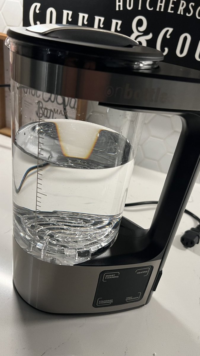 camhut's tweet photo. @ionbottles Just got my pitcher today. Once the cycle completes, how long does the water stay hydrogenated? https://t.co/MDbMBZlH2w