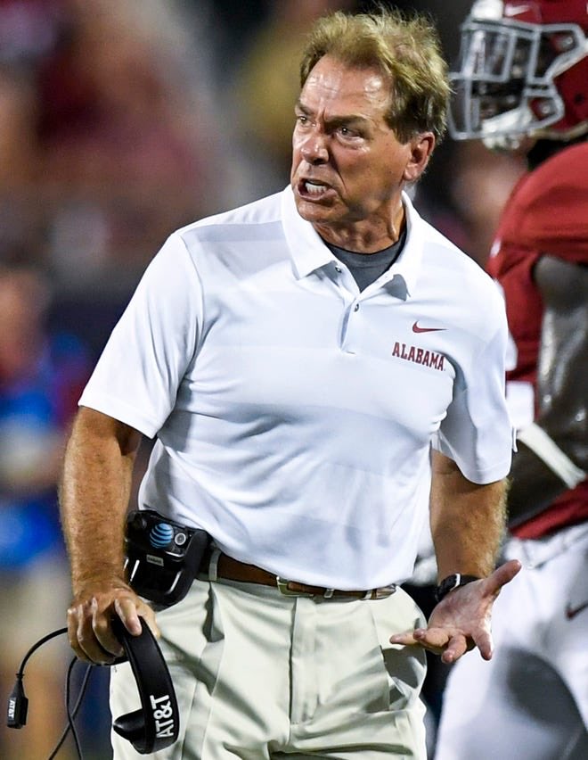 After stints with LSU and Alabama, Nick Saban retires with a career 5-7 record in Jordan-Hare Stadium.