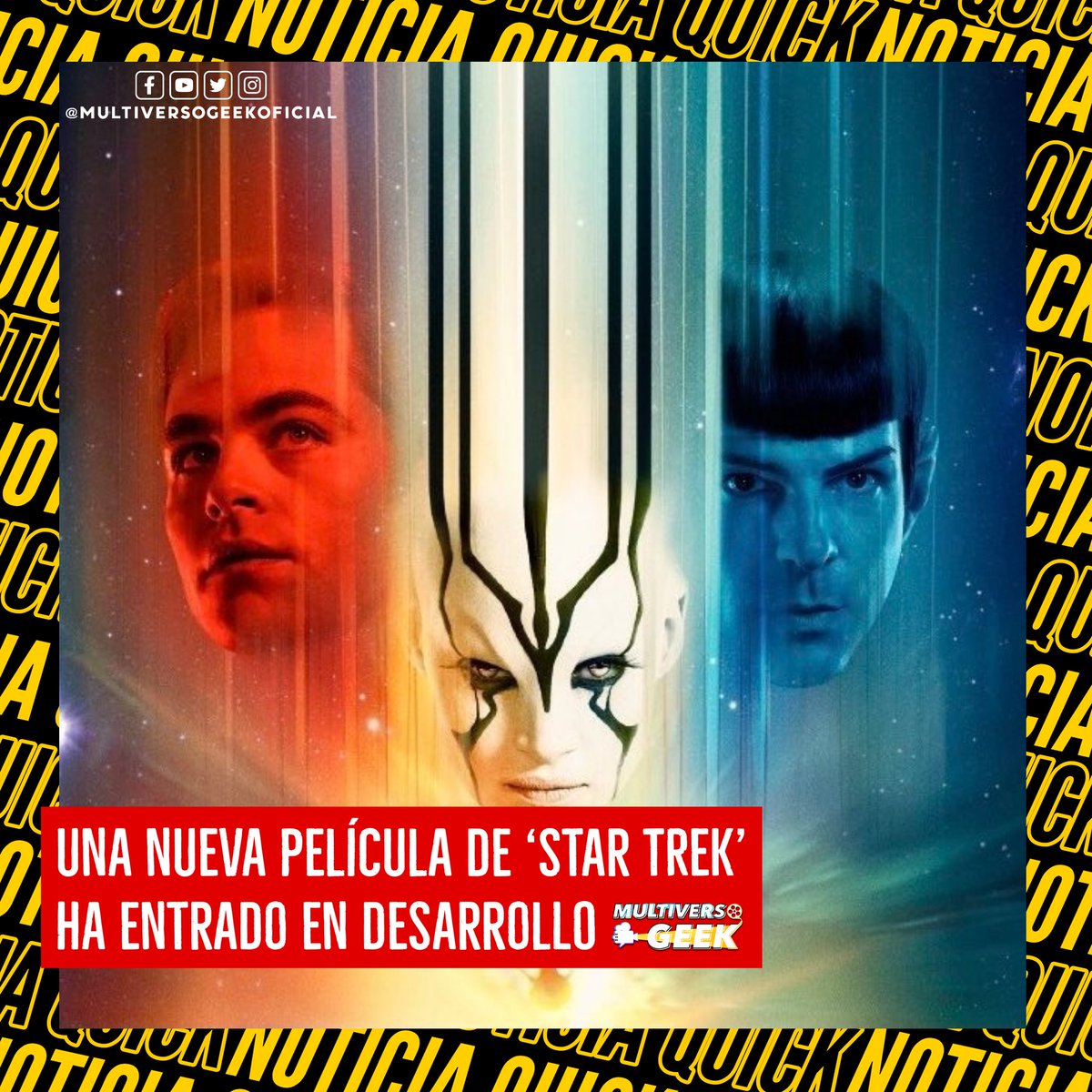 ¡NOTICIA QUICK! Se ha confirmado el desarrollo de una nueva película de #StarTrek 😱🎬

Dicho proyecto estará a cargo del director de #Andor (#TobyHaynes) y será una historía de orígen situada décadas antes de la película estrenada en 2009 😯