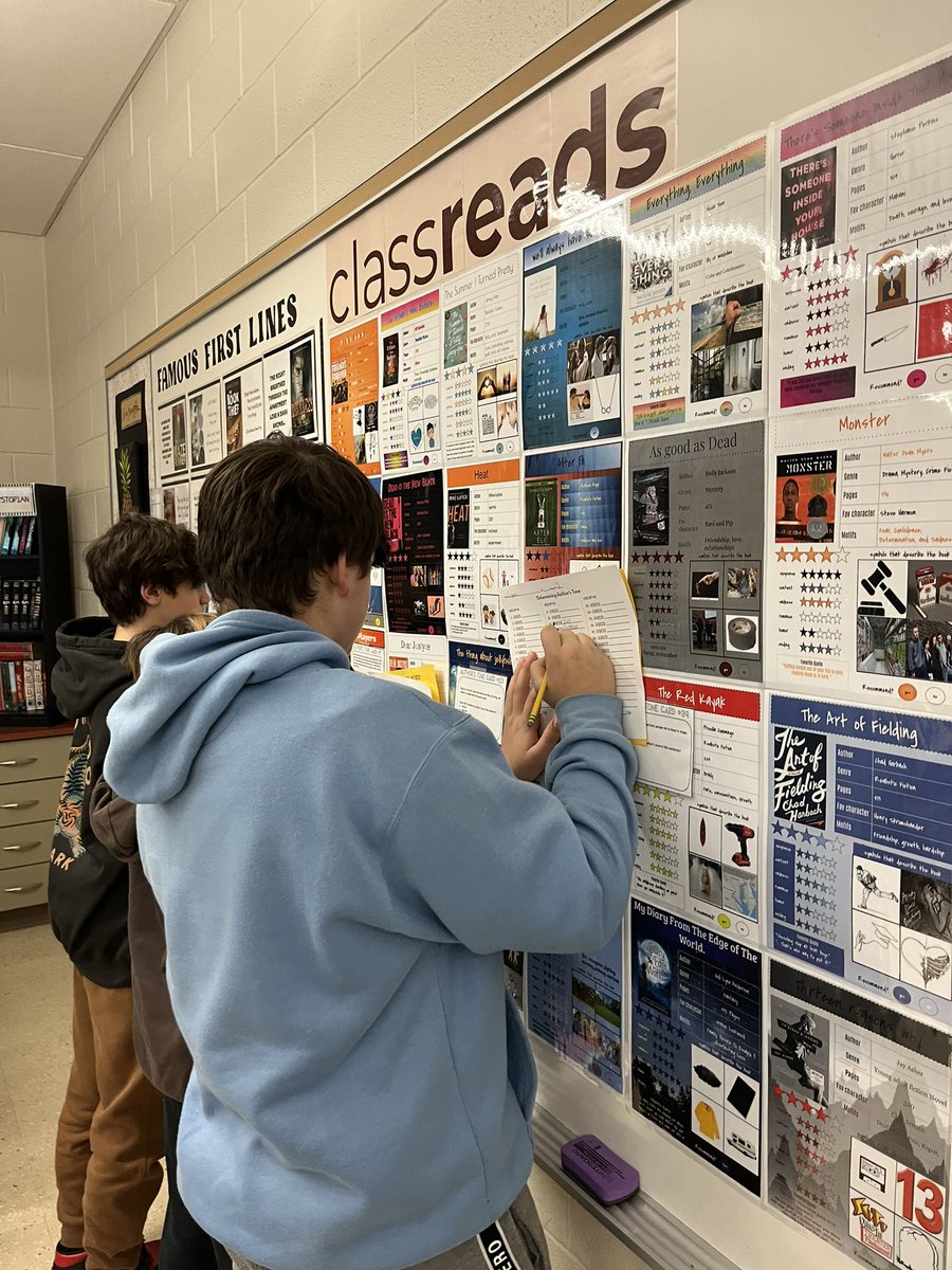 MrsDelPolito's tweet photo. Students got to stretch their legs AND their minds to determine author’s tone in ELA class! @NAMS_Plant2 #brainfitness https://t.co/OiuTTcd9Xm