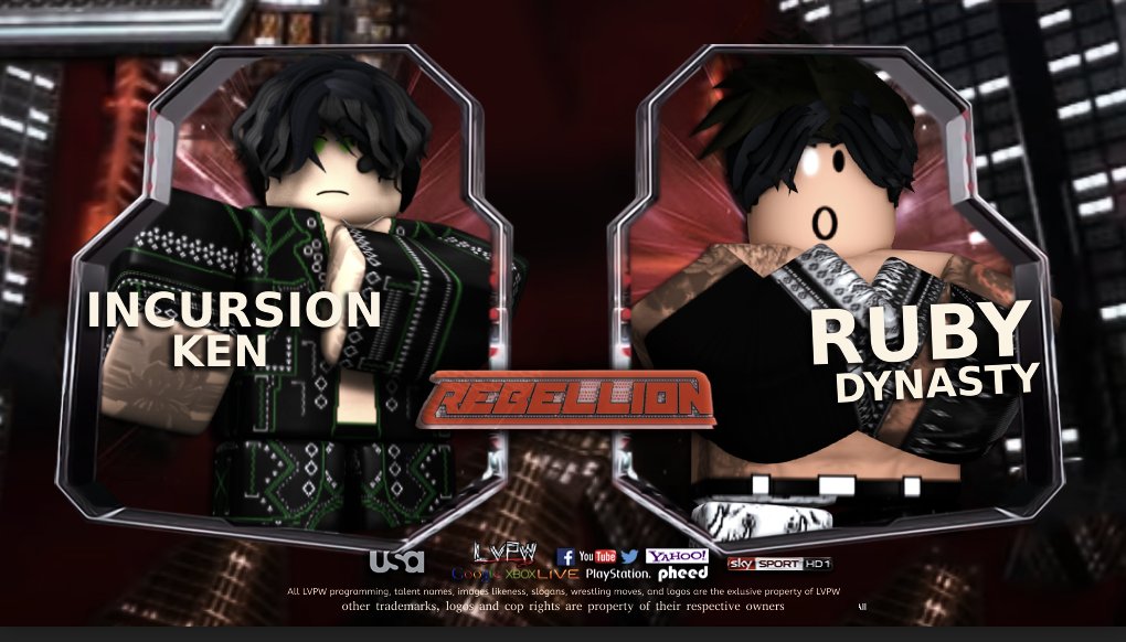LVPWROBLOX's tweet photo. - After Destroying Hazard Strowman, Dom Henry looks to take on another BIG MAN #SAMOAFOE in a Hardcore Match! 
- #IncursionKen takes on #RubyDynasty
- #JaydenHayze faces #IGORVANDAM
- World Heavyweight Champion #DeezAngle faces ECWC N1C #RyanVentura 
#LVPWRebellion https://t.co/TzQvG4tw9o