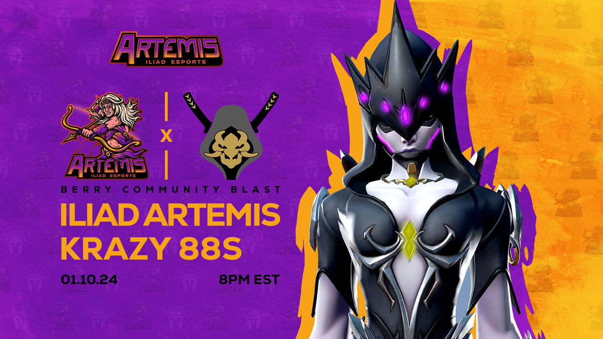 IlIAD ARTEMIS has their first match of group stage tonight in the Berry Blast vs Krazy 88's! Let's go team!