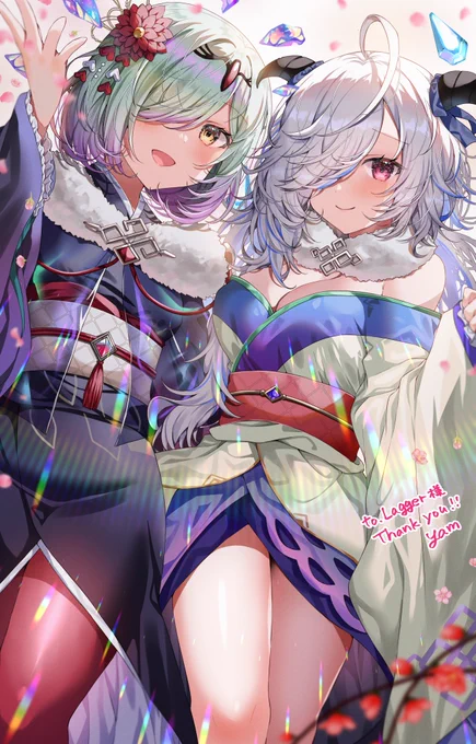 晴れ着クワシル&アイト リクエストありがとうございました! #FireEmblemHeroes #FEH #skeb