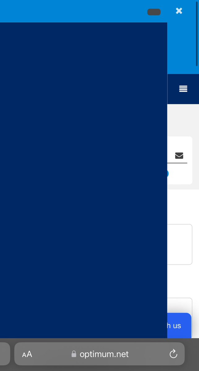 ernestojsosa's tweet photo. @OptimumHelp your website doesn’t work on iOS. I’m on an IPhone 13 Pro. I’m trying to pay my bill https://t.co/5hoLtPCeGY