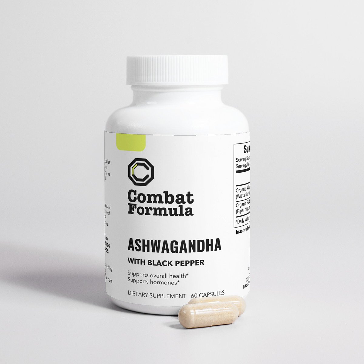 combatformula's tweet photo. Nurture your mind, body, and soul with Combat Formula's Ashwagandha. This potent adaptogen regulates stress hormones, providing comprehensive support for overall health and well-being. #MindBodySoul #Wellness #CombatFormula https://t.co/B3NE1IYN80