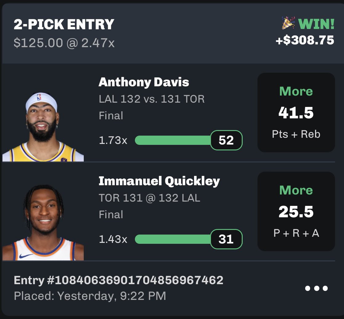 BestNBAPicks1's tweet photo. Yesterday was my first day on chalkboard and we already cashed 💰
10 likes and I’ll post a lock on here🔒
https://t.co/mkQRZRnHxI
•
•
#GamblingX | #NBA | #NBAX #BettingTips | #NBABetting | #NBAPicks #NBABets | #PrizePicks | #PrizePicks #Chalkboard | #Parlay | #Parlays | #DFS https://t.co/wg7TfmY0Oj