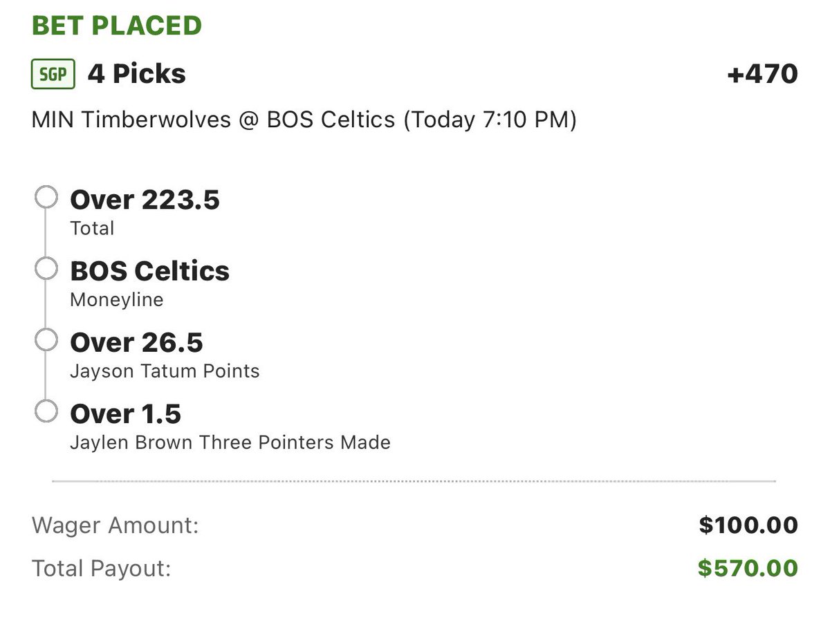 TheArbFather's tweet photo. 🚨GIVEAWAY🚨 
Shout Out to @oddsjam and everything they do man‼️

Enjoying this Celtics ☘️ game tonight and put together a little Degan parlay  & an EV parlay 😈 

If one of these parlays hit I’ll give 3 people $50 who do the following ⬇️

1. RT this tweet 🤑
2. Follow me
3. Follow @oddsjam