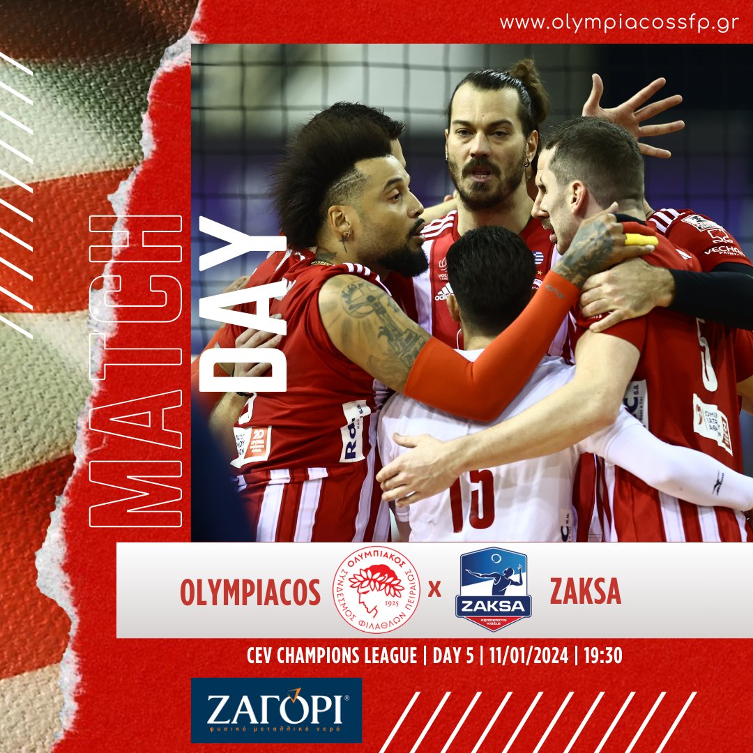 OlympiacosSFP's tweet photo. 🔥 Matchday!
🆚 Zaksa
🏆 CEV Champions League
📅 Day 5
🕖 19:30
📺 Cosmote Sport 6

#osfp #Olympiacos #OlympiacosSFP #Volleyball #Volleyleague #VolleyballMen https://t.co/RwLIlGtRl6