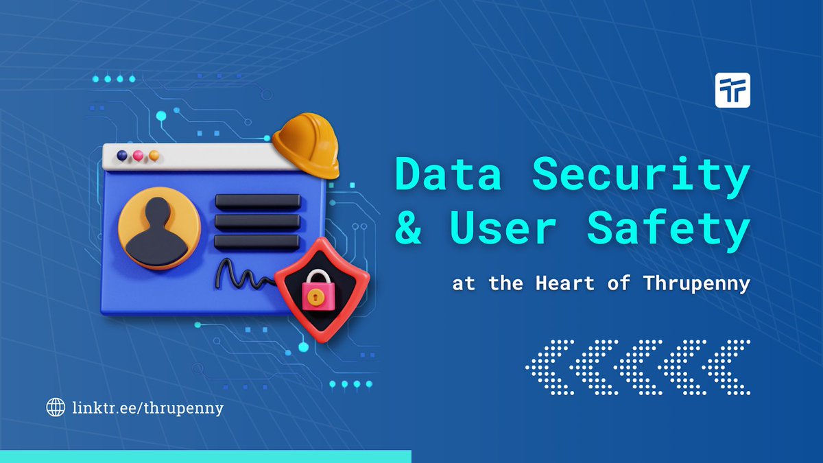 Thrupennydefi's tweet photo. Data security and user safety are paramount.   

#Thrupenny's robust security protocols are here to protect your digital journey. 🔐🛡️ #Web3 https://t.co/rCEcaNzMvH