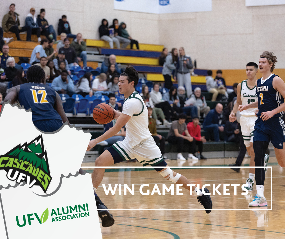 🏀 Time to Rally for the Valley! 🏐

A pair of tickets to an upcoming <a href="/UFVCascades/">UFV Cascades</a> home game could be yours! We're giving away tickets for the January 26 and 27 weekend.

Enter here for a chance to join the excitement: ow.ly/1apl50QpFMk

#UFVAlumni