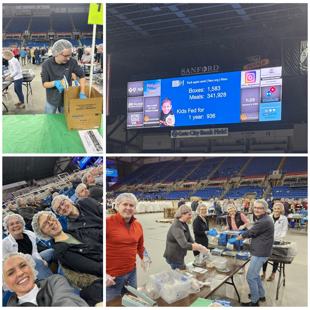 JLGArchitects's tweet image. Yesterday, our Fargo team contribute to shaping a hunger-free future in collaboration with Feed My Starving Children. We are thankful to have been part of this event in Fargo and extend our gratitude to the FMSC team for their coordination. 

#FMSC #FargoPack #BuildSomethingGreat