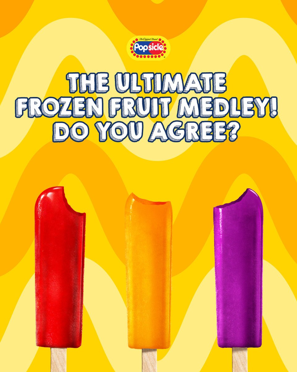 It's a DIY fruit medley with Popsicle! 🍒🍊🍇 Will you be trying this one? ​ ✋ Absolutely​ 🤔 Thinking about it