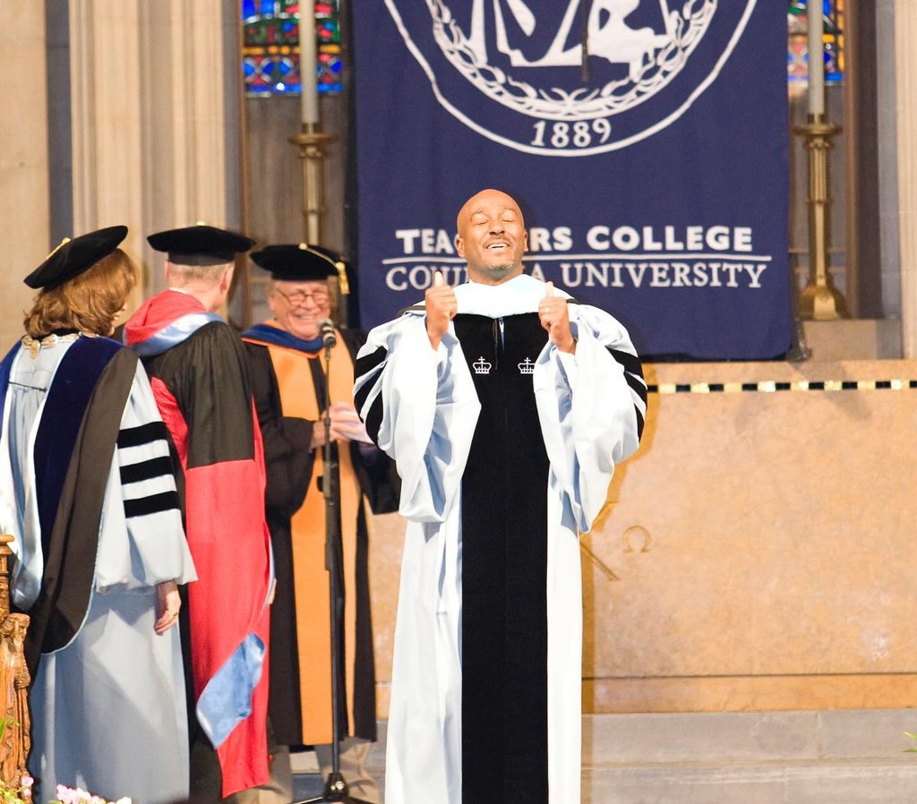 drkrj's tweet photo. A moment I’ll never forget! I 💙 that @Columbia blue robe! 15yrs since I became Dr. Kevin R. Johnson! #daretoimagine #columbiauniversity https://t.co/SFnvfDszS4