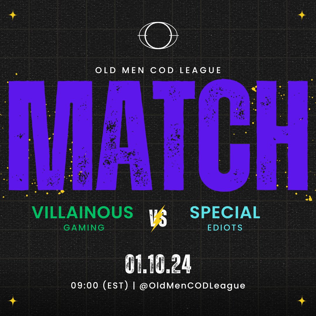 OldMenCODLeague's tweet photo. Tonight’s Matchup
@ViLnsGaming vs Special Ediots https://t.co/uIpTA7v1mj