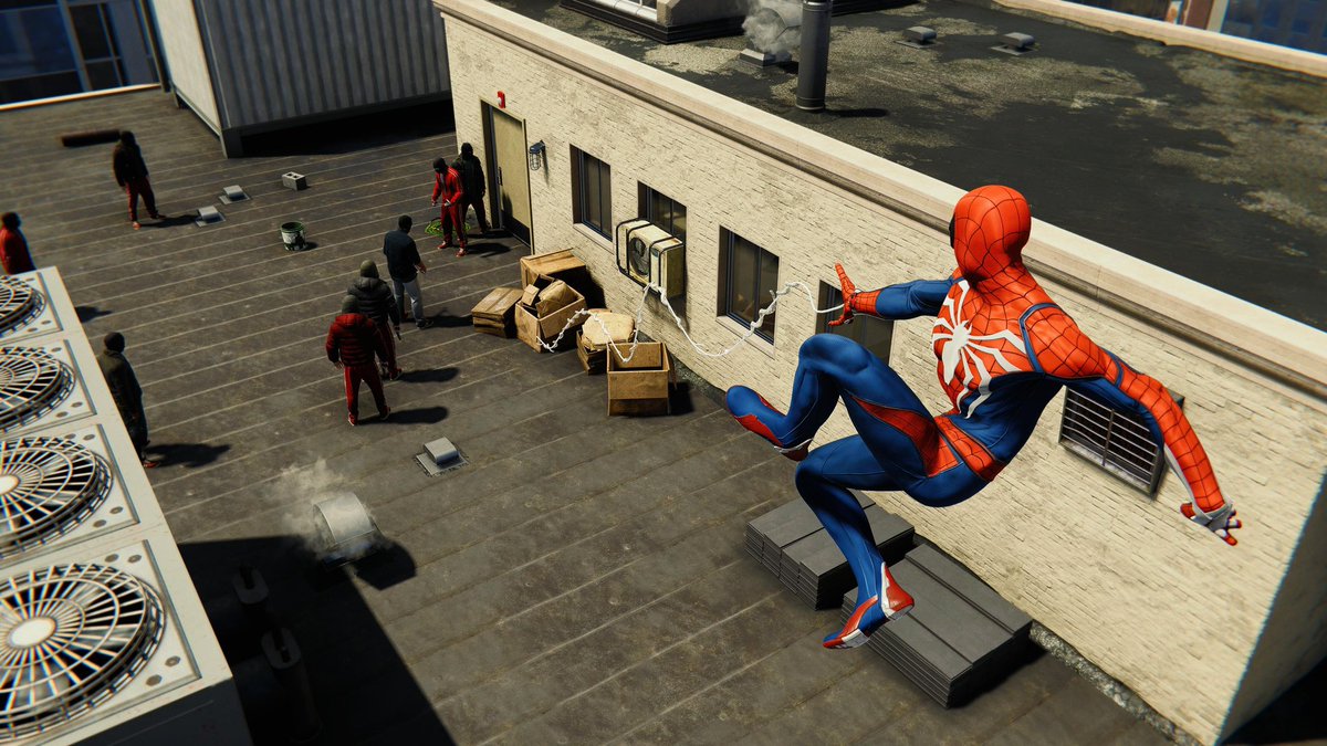 2099gaming's tweet photo. They had no clue what was about to happen next #Spiderman2018 #PS5Share https://t.co/3lm20rGXUl
