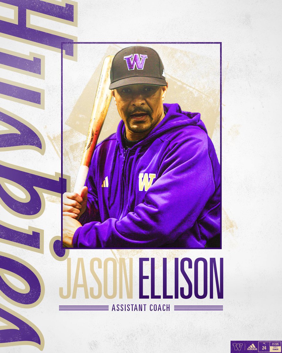 Washington Baseball (@uw_baseball) on Twitter photo Former big leaguer Jason Ellison is officially a Dawg!
Excited to welcome the former <a href="/Mariners/">Seattle Mariners</a> OF as our new hitting coach!
📰 gohski.es/3tFPwOn Former big leaguer Jason Ellison is officially a Dawg!
Excited to welcome the former <a href="/Mariners/">Seattle Mariners</a> OF as our new hitting coach!
📰 gohski.es/3tFPwOn