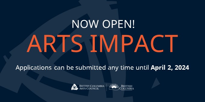 Arts Impact Grant is now open! These grants provide flexible funding for meaningful impact to organizations, artistic practice, or communities. Submit your applications anytime until April 2, 2024: bcartscouncil.ca/program/arts-i…