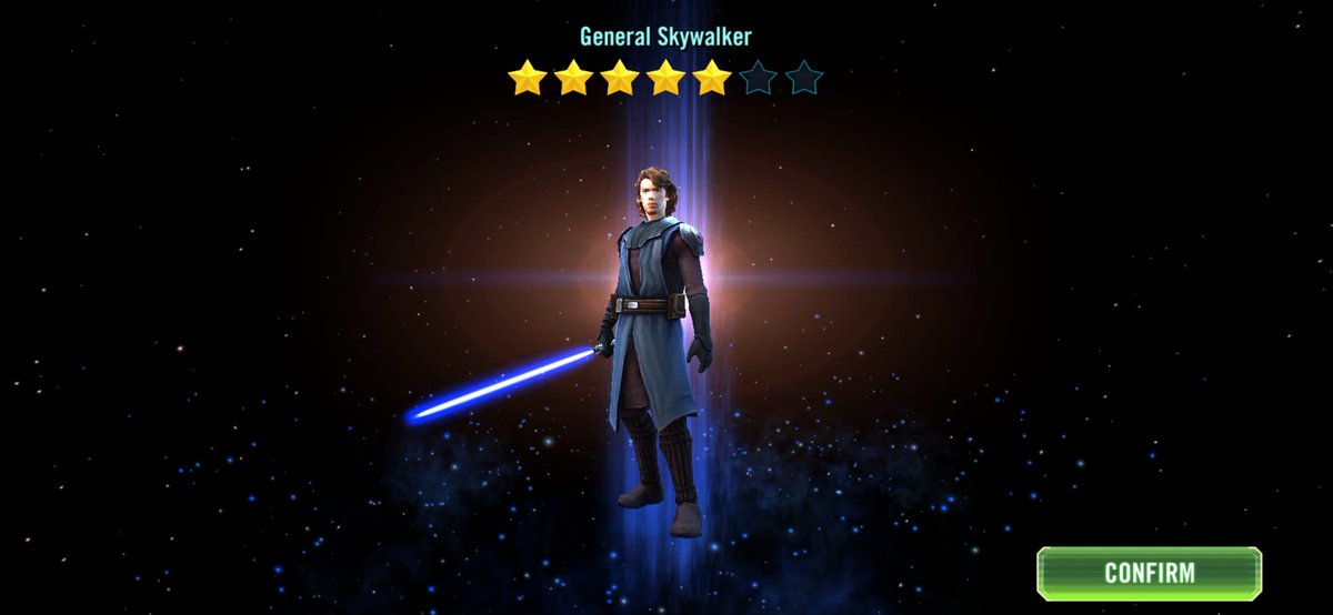 BrianW8513's tweet photo. Finally got SkyGuy! #StarWars #SWGoH #MobileGaming #gamer #GeneralSkywalker https://t.co/xySDuAXN7C
