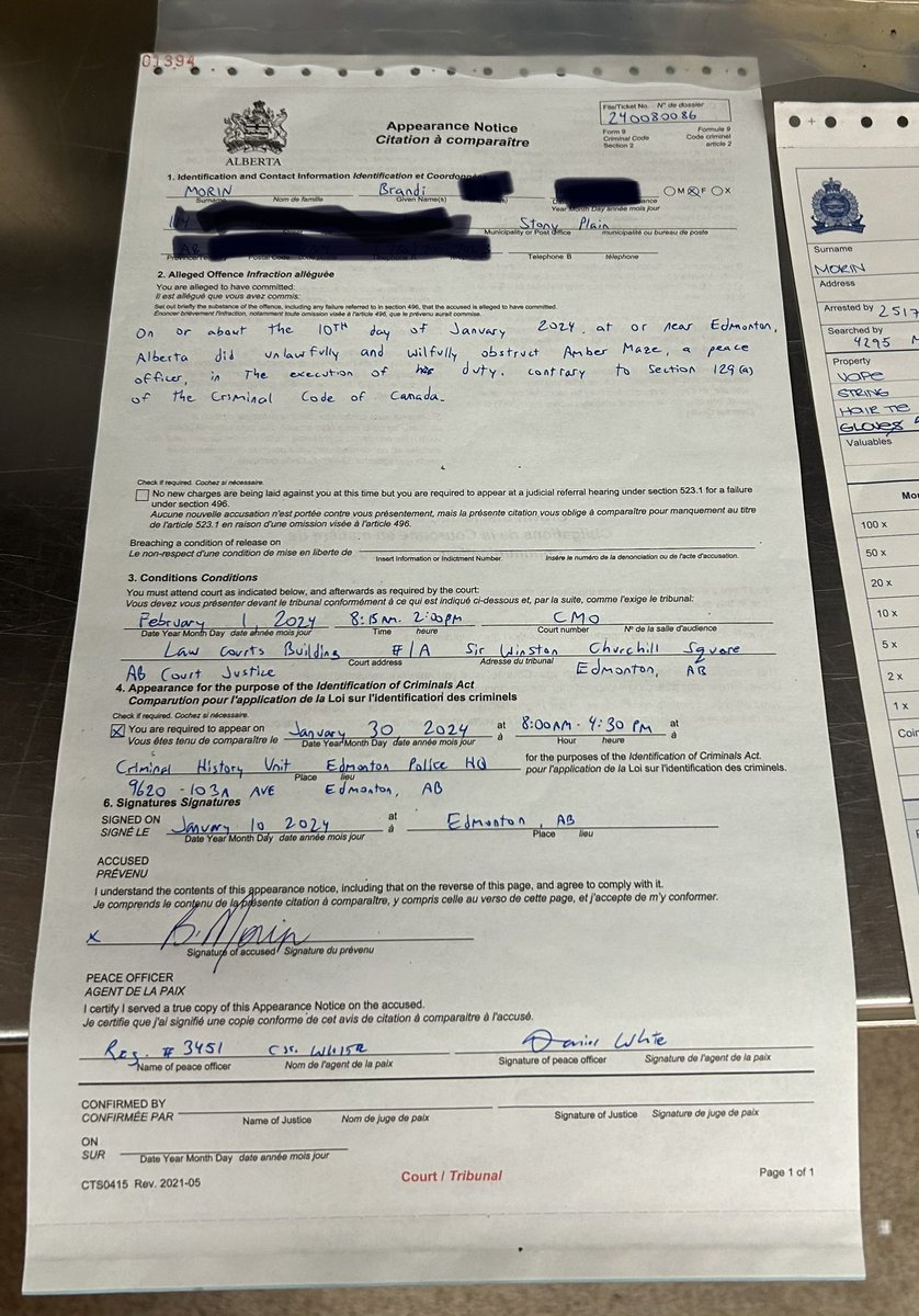 Brandi Morin (@songstress28) on Twitter photo I’m out of jail. Charged with Obstruction, which is a criminal offence. I’m fine.
Have to appear in court Feb 1.
Thinking about the people who were displaced and hurt by the police today. Hiy Hiy to <a href="/ricochet_en/">Ricochet Media</a> for having my back. I’m out of jail. Charged with Obstruction, which is a criminal offence. I’m fine.
Have to appear in court Feb 1.
Thinking about the people who were displaced and hurt by the police today. Hiy Hiy to <a href="/ricochet_en/">Ricochet Media</a> for having my back.