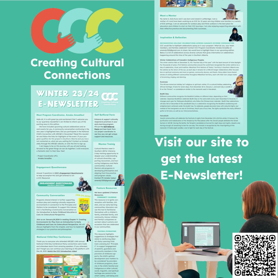 arcqe_ab's tweet photo. CCC's newsletter shares program updates, announcements, &amp; community networking opportunities! In Southern AB, this program guides development &amp; delivery of culturally sensitive resources &amp; mentoring support aimed at enhancing capacity &amp; unique needs https://t.co/2HMb7LIzfh https://t.co/4shmM3oScL