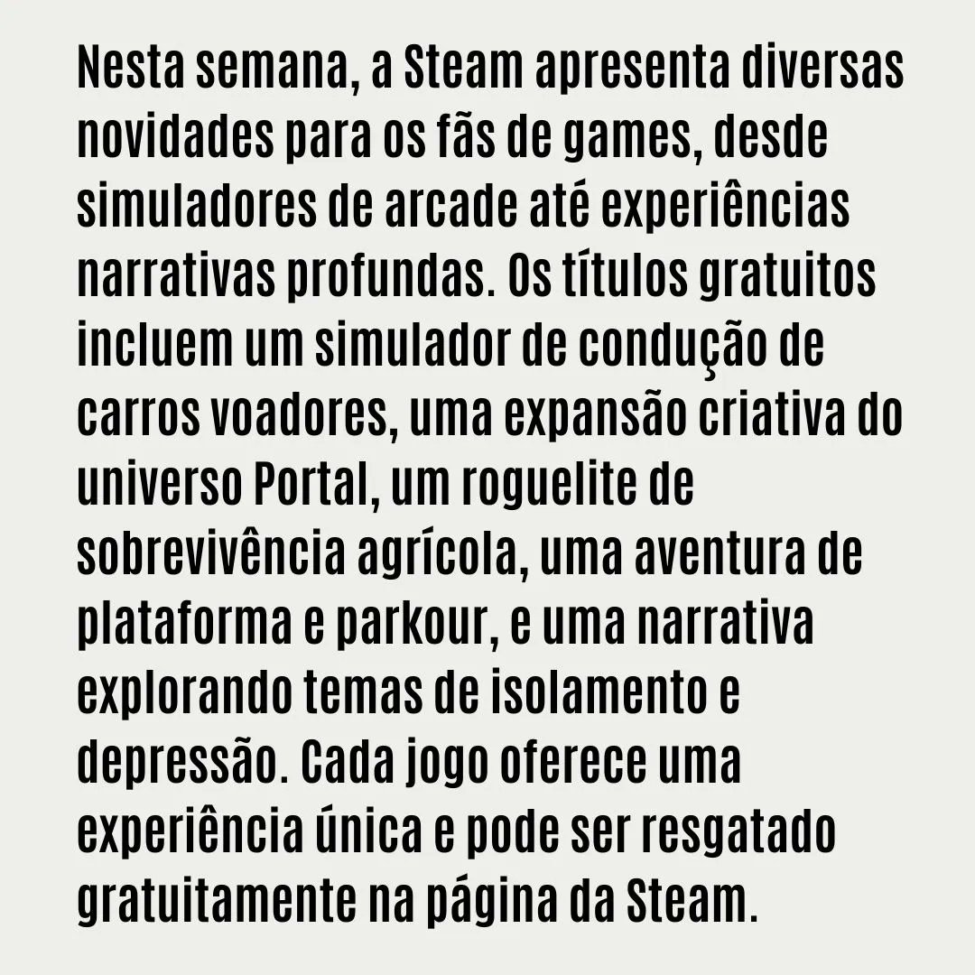xblackroseiv's tweet photo. Steam Week Delights! ๐ฎโจ Dive into the latest gaming wonders, from flying cars to captivating narratives. Free games await to spice up your week! ๐น๏ธ๐ฅ #SteamGames #WeeklyGaming #FreeGames #GamingCommunity #ExploreGaming #TwitterGaming #GamingAdventures https://t.co/FsvMmtfiZi