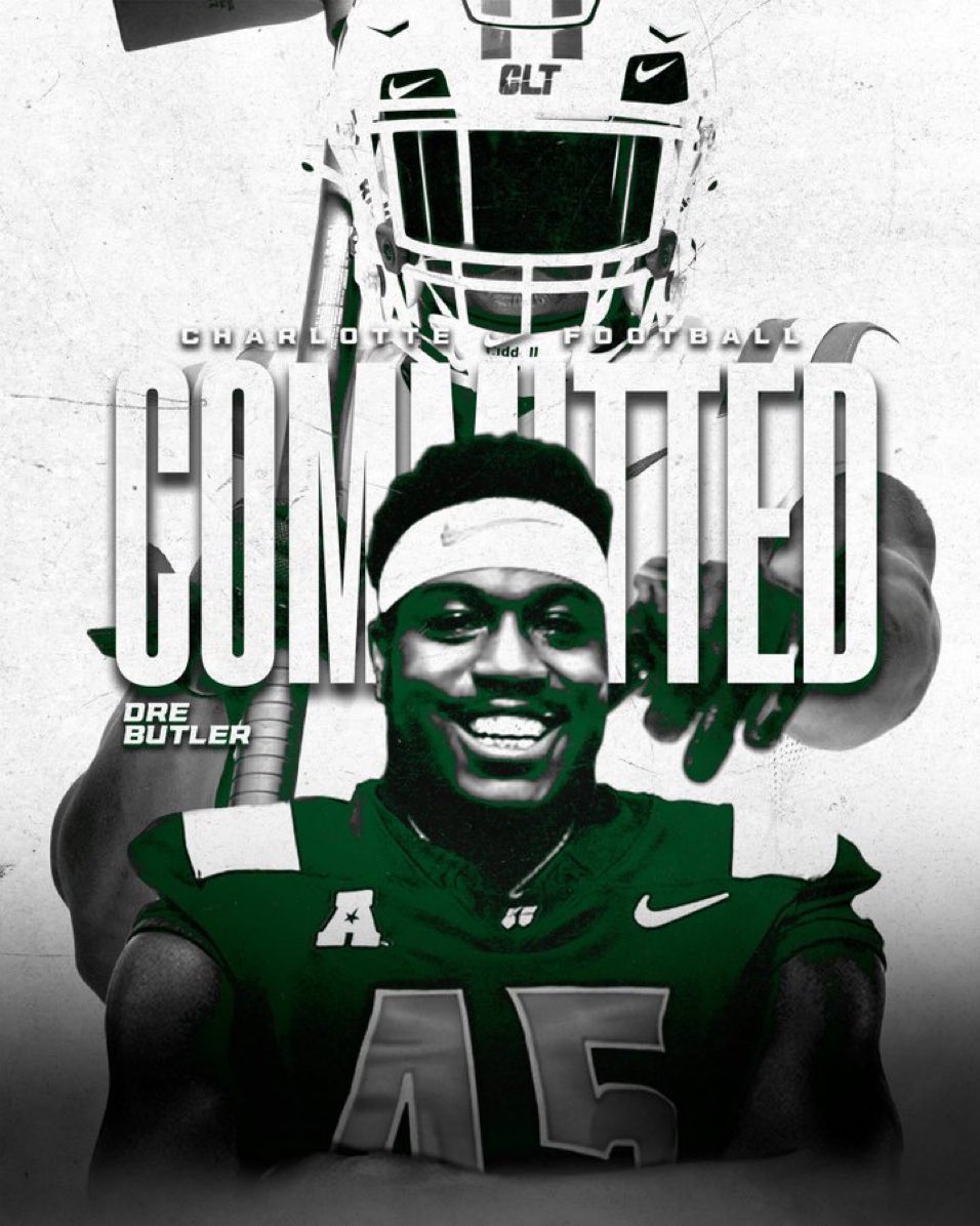 Michigan State transfer defensive lineman Dre Butler has committed to Charlotte. 📸 @DreButler23