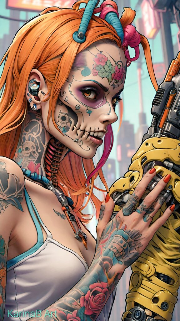 KarinaB__Art's tweet photo. @Intristed_ai #AiArtOlympics #retrocyberpunk https://t.co/rXuylzPHiN
