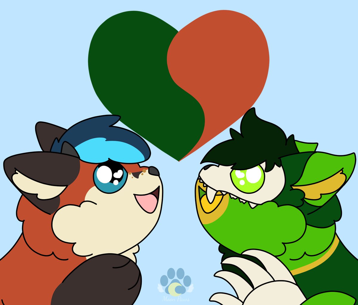 MoonPawsInka's tweet photo. One lovely Valentine YCH done for Raibiash!!
#furry #furryart #furryartwork #furryartist #furrycommission https://t.co/mQCuK9yu5X