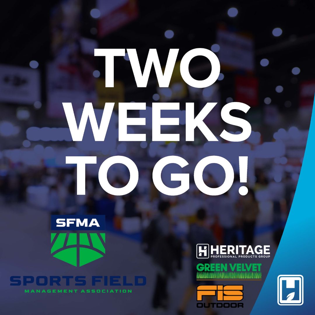 ⏳ Only 2 Weeks to Go!

🔔 Heads up, everyone! HPPG, Green Velvet, and FIS will be showcasing at the Sports Field Management Association in just two weeks on January 24-25, 2024! If you haven't planned your visit, it's time to pencil us in. We'll be at booth number 951.