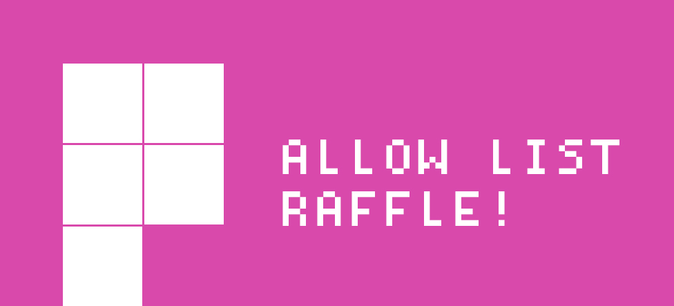 *Raffle Time*

Let's get this pixel party started! 
6 hours. 10 winners.

1. Submit Entry (link below)
2. Follow <a href="/TetraPunks/">TetraPunks</a>
3. Like + RT + Comment

Make sure you are only clicking this link from this account:
bueno.art/oekfa14k/raffle

Good Luck! 

⬜️⬜️⬜️⬜️