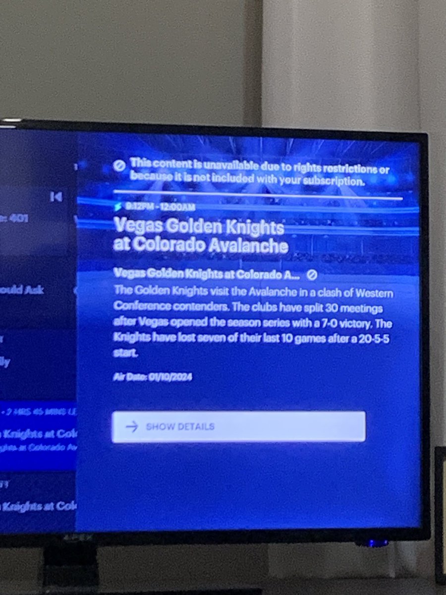 So… apparently sports blackouts apply to Nationally Televised games now too?? These need to end