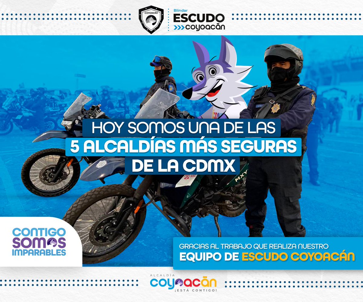 giogutierrezag's tweet photo. Queremos que disfrutes de nuestras calles, parques y espacios públicos con la certeza de que estás en un lugar seguro. #ContigoSomosImparables https://t.co/liTMUwRCGw