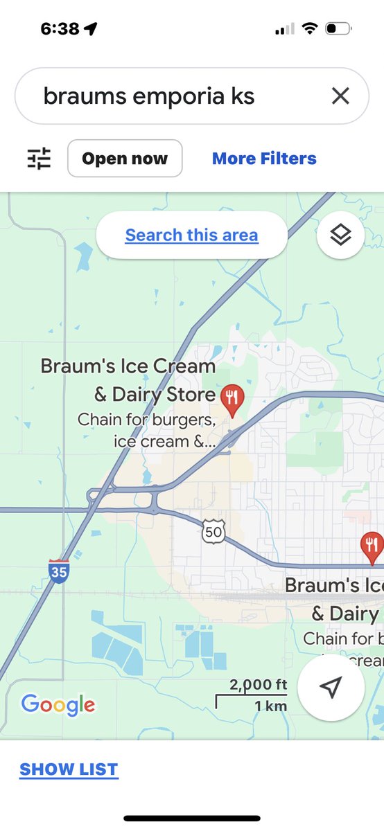 AKSummers's tweet photo. @Brick_Suit When you go through Empoia, KS - stop at Braum’s! Best burgers and ice cream ever! https://t.co/mt2WBXn4cC