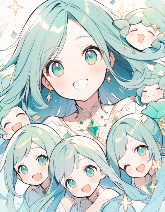 大人数のキャラクターが生成されてしまう私のプロンプトが上手じゃないことが原因だと思われます。モデルの作画のクオリティはすごく安定してる 