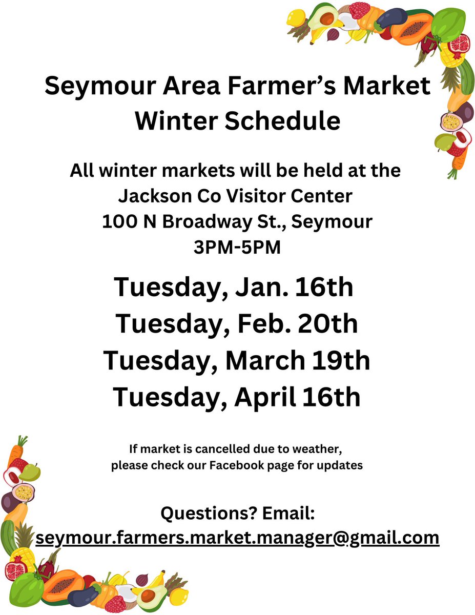 Visit us at the Winter Market!!!