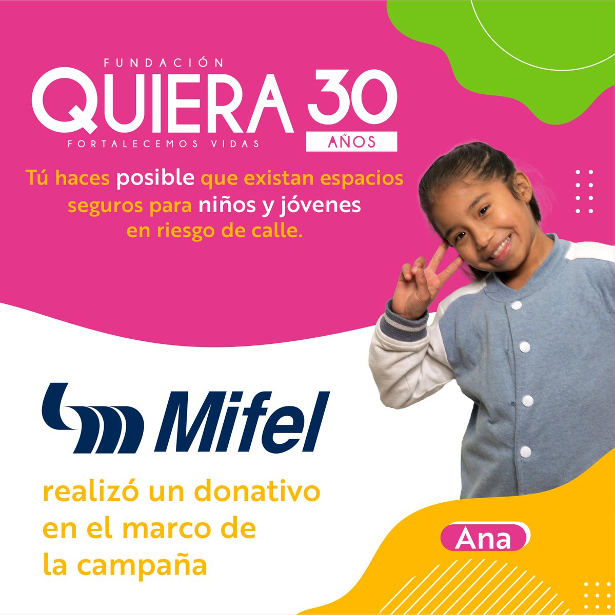 FundacionABM's tweet photo. Gracias a @BancaMifel por la aportación realizada en esta #CampañaCajeros.
Sigamos haciendo equipo para ofrecer espacios seguros en la vida de niños y jóvenes en situación vulnerable.
#30AñosFortaleciendo #FortalecerEsTransformarVidas https://t.co/aFe6y6iegs