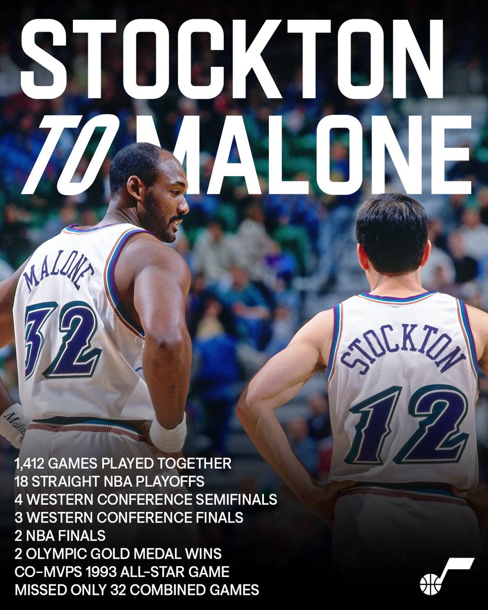 utahjazz's tweet image. Unshakeable chemistry.
Unbreakable records.

#TakeNote