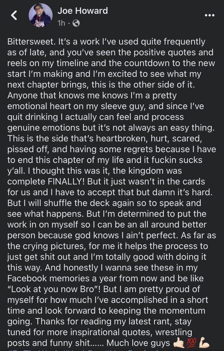 jhcowboy3's tweet image. 2023 wasn’t exactly my year. A lot happened, especially towards the end that’s why I haven’t been on much really but hey here’s to new beginnings #DoTheWork #YeahBro #NewBeginnings
#ForwardProgress #ItsPersonal #TrustTheProcess #JustKeepFighting