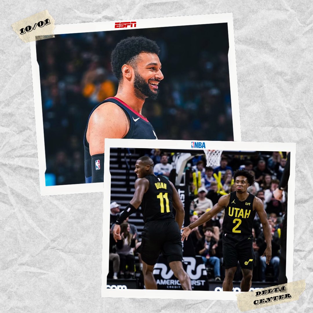 obricio7's tweet photo. Se viene otra noche de #NBA en el Delta Center con el partido entre #Nuggets vs #Jazz (10:00pm ET). Promesa de basketball de alto vuelo, comentarios de quien escribe y relatos de @EJerezESPN ¡Ahí nos vemos! #NBAxESPN @StarPlusLA https://t.co/FRSrCvV6y9