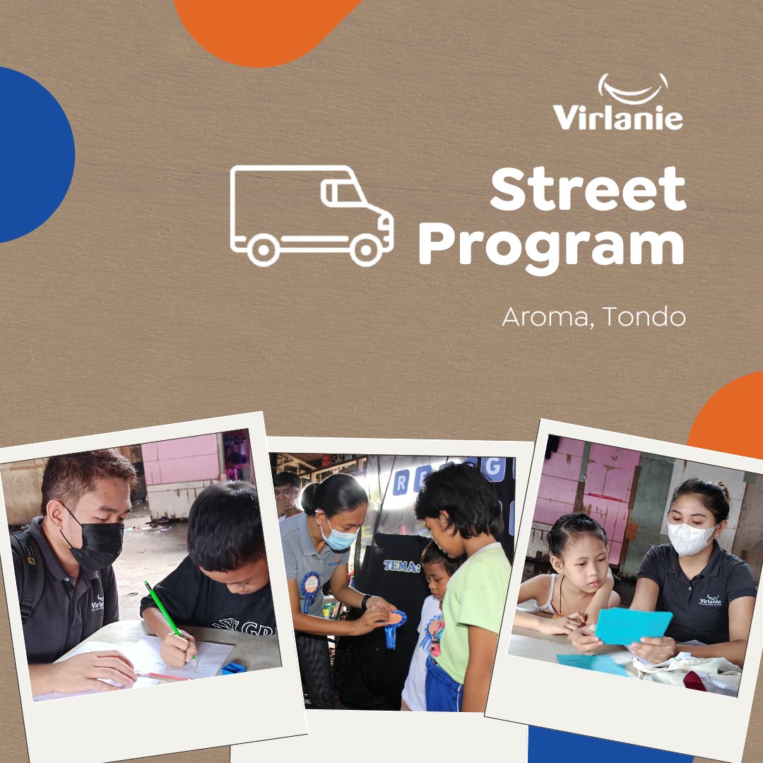 Virlanie Foundation's Street Program reaches out to children and families who live in street situations. The foundation believes in bringing hope and positive change to their lives. 

Visit virlanie.org/street/ to learn more about Virlanie's Street Program