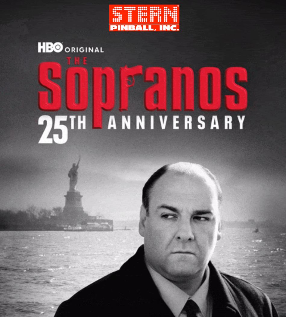 dri374's tweet photo. Speaking of anniversaries, @sternpinball 🤔 (hopefully I won't end up with new shoes after this... 😇 ) #Sopranos #Pinball #HBO #25th #LFS #CodeChampion https://t.co/O6lEYJXrJR