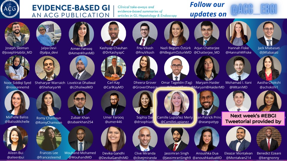 Sean-Patrick Prince, MBBS, MPH (@seanpattyp) on Twitter photo <a href="/ACG_EBGI/">Evidence-Based GI: An ACG Publication (EBGI)</a> <a href="/PhilipOkaforMD/">Philip Okafor</a> <a href="/NEJM/">NEJM</a> <a href="/MayoClinic/">Mayo Clinic</a> <a href="/sjtu1896/">Shanghai Jiao Tong University</a> <a href="/lgerson/">Dr. Lauren Gerson</a> <a href="/JeffFidlerMD/">Jeff Fidler MD</a> <a href="/JLeightonMD/">Jonathan Leighton, MD</a> <a href="/MayoClinicGIHep/">Mayo Clinic Gastroenterology & Hepatology</a> <a href="/HavlichekMD/">Dan Havlichek MD</a> <a href="/CadmanLeggett/">Cadman Leggett, MD</a> <a href="/PashaShabanaMD/">Shabana Pasha, M.D.</a> <a href="/drkeithsiau/">Keith Siau</a> <a href="/alan_barkun/">Alan Barkun</a> <a href="/BryanGSauer/">Bryan Sauer MD MSc</a> <a href="/Samir_Grover/">Samir C. Grover, M.D.</a> <a href="/MacDeptMed/">McMaster University Department of Medicine</a> <a href="/LorenLaine2/">Loren Laine</a> <a href="/AmCollegeGastro/">ACG</a> <a href="/HealioGastro/">Healio Gastroenterology</a> <a href="/noseworthypeter/">Peter Noseworthy, MD</a> <a href="/CanGastroAssn/">CAG</a> <a href="/GriLeont/">Grigoris Leontiadis</a> <a href="/DrBryanSaltzman/">Bryan M. Saltzman, MD FAAOS</a> <a href="/NaveenSankarS/">Naveen Sankar S</a> <a href="/JSebastianPA/">J. Sebastián P. A.</a> <a href="/SahajRathi/">Sahaj Rathi MD, DM, MRCP</a> <a href="/VVuddanda/">Venkat Vuddanda</a> <a href="/majazayeri/">Ali Jazayeri MD</a> <a href="/MohitTuragam/">Mohit Turagam</a> <a href="/PerelmansPearls/">Alex Perelman</a> <a href="/GI_Pearls/">GI Pearls</a> <a href="/DCharabaty/">Aline Charabaty, MD, FACG, AGAF</a> <a href="/brentnreed/">Brent Reed</a> <a href="/GRamaniMD/">Gautam Ramani</a> <a href="/SusanJosephMD/">Susan Joseph MD</a> <a href="/DhulipalaMD/">Vishal R. Dhulipala</a> <a href="/CHChenGastro/">Chien-Huan Chen, MD, PhD</a> <a href="/DeveshRaiMD/">🥕Devesh Rai, MD🥕</a> <a href="/AmerGastroAssn/">American Gastroenterological Association (AGA)</a> <a href="/JGHofficial/">Journal of Gastroenterology and Hepatology</a> <a href="/stevenbollipo/">Steven Bollipo</a> <a href="/DrHarryThomas/">Harry Thomas</a> <a href="/GIDrDon/">Don Portocarrero</a> <a href="/CGAIGC/">CGA-IGC</a> <a href="/blackingastro/">ABGH</a> <a href="/SChandanMD/">Saurabh Chandan, MD</a> <a href="/MarkPochapin/">Mark B. Pochapin, MD</a> 8/ Thank you & remember to check out <a href="/ACG_EBGI/">Evidence-Based GI: An ACG Publication (EBGI)</a> summaries @ gi.org/ebgi 📢📢📢
⏰ Do not miss next week’s tweetorial 🧵 w/ <a href="/CamilleLupianez/">Camille Lupiáñez-Merly, MD</a> 🤩 <a href="/ACG_EBGI/">Evidence-Based GI: An ACG Publication (EBGI)</a> <a href="/PhilipOkaforMD/">Philip Okafor</a> <a href="/NEJM/">NEJM</a> <a href="/MayoClinic/">Mayo Clinic</a> <a href="/sjtu1896/">Shanghai Jiao Tong University</a> <a href="/lgerson/">Dr. Lauren Gerson</a> <a href="/JeffFidlerMD/">Jeff Fidler MD</a> <a href="/JLeightonMD/">Jonathan Leighton, MD</a> <a href="/MayoClinicGIHep/">Mayo Clinic Gastroenterology & Hepatology</a> <a href="/HavlichekMD/">Dan Havlichek MD</a> <a href="/CadmanLeggett/">Cadman Leggett, MD</a> <a href="/PashaShabanaMD/">Shabana Pasha, M.D.</a> <a href="/drkeithsiau/">Keith Siau</a> <a href="/alan_barkun/">Alan Barkun</a> <a href="/BryanGSauer/">Bryan Sauer MD MSc</a> <a href="/Samir_Grover/">Samir C. Grover, M.D.</a> <a href="/MacDeptMed/">McMaster University Department of Medicine</a> <a href="/LorenLaine2/">Loren Laine</a> <a href="/AmCollegeGastro/">ACG</a> <a href="/HealioGastro/">Healio Gastroenterology</a> <a href="/noseworthypeter/">Peter Noseworthy, MD</a> <a href="/CanGastroAssn/">CAG</a> <a href="/GriLeont/">Grigoris Leontiadis</a> <a href="/DrBryanSaltzman/">Bryan M. Saltzman, MD FAAOS</a> <a href="/NaveenSankarS/">Naveen Sankar S</a> <a href="/JSebastianPA/">J. Sebastián P. A.</a> <a href="/SahajRathi/">Sahaj Rathi MD, DM, MRCP</a> <a href="/VVuddanda/">Venkat Vuddanda</a> <a href="/majazayeri/">Ali Jazayeri MD</a> <a href="/MohitTuragam/">Mohit Turagam</a> <a href="/PerelmansPearls/">Alex Perelman</a> <a href="/GI_Pearls/">GI Pearls</a> <a href="/DCharabaty/">Aline Charabaty, MD, FACG, AGAF</a> <a href="/brentnreed/">Brent Reed</a> <a href="/GRamaniMD/">Gautam Ramani</a> <a href="/SusanJosephMD/">Susan Joseph MD</a> <a href="/DhulipalaMD/">Vishal R. Dhulipala</a> <a href="/CHChenGastro/">Chien-Huan Chen, MD, PhD</a> <a href="/DeveshRaiMD/">🥕Devesh Rai, MD🥕</a> <a href="/AmerGastroAssn/">American Gastroenterological Association (AGA)</a> <a href="/JGHofficial/">Journal of Gastroenterology and Hepatology</a> <a href="/stevenbollipo/">Steven Bollipo</a> <a href="/DrHarryThomas/">Harry Thomas</a> <a href="/GIDrDon/">Don Portocarrero</a> <a href="/CGAIGC/">CGA-IGC</a> <a href="/blackingastro/">ABGH</a> <a href="/SChandanMD/">Saurabh Chandan, MD</a> <a href="/MarkPochapin/">Mark B. Pochapin, MD</a> 8/ Thank you & remember to check out <a href="/ACG_EBGI/">Evidence-Based GI: An ACG Publication (EBGI)</a> summaries @ gi.org/ebgi 📢📢📢
⏰ Do not miss next week’s tweetorial 🧵 w/ <a href="/CamilleLupianez/">Camille Lupiáñez-Merly, MD</a> 🤩