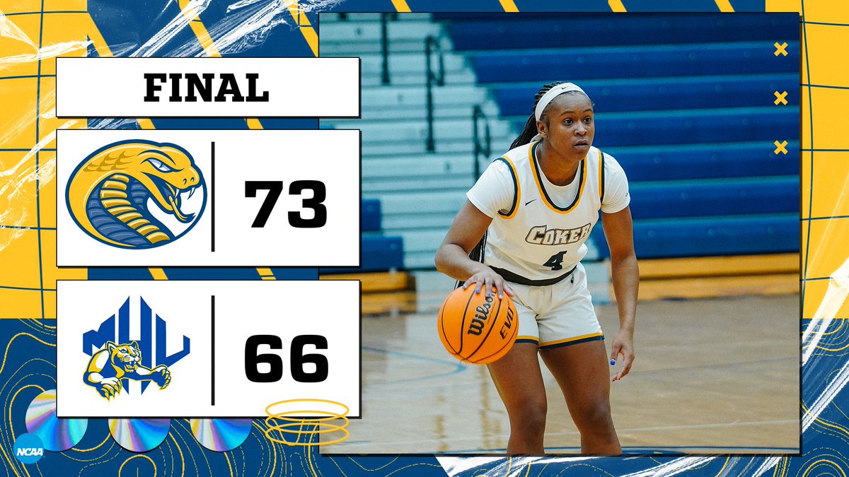 Coker_Cobras's tweet photo. @Coker_WBB takes the win on the road. Cobras are now 3-0 on the road! #DIIHoops #DII #NCAA #NCAADII https://t.co/LrfsaujCZE